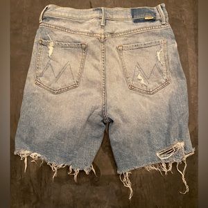 Mother Denim Shorts Women's Size 29 Blue High-Waisted Smokin Short Fray 7"
